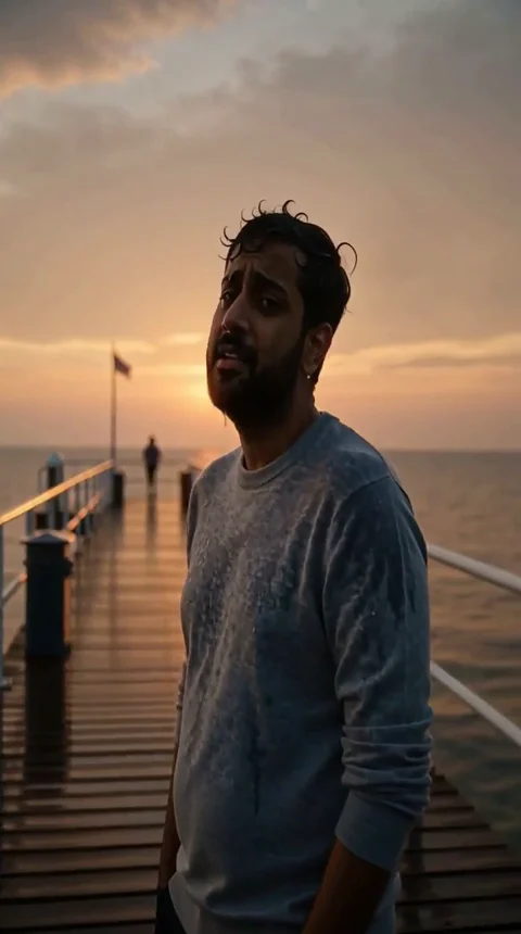 Rain on the pier
